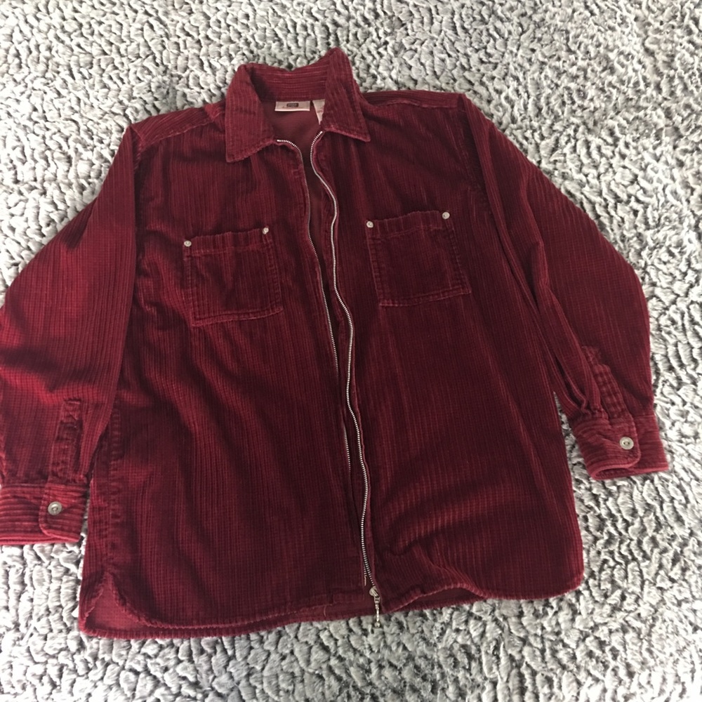 Red corduroy jacket